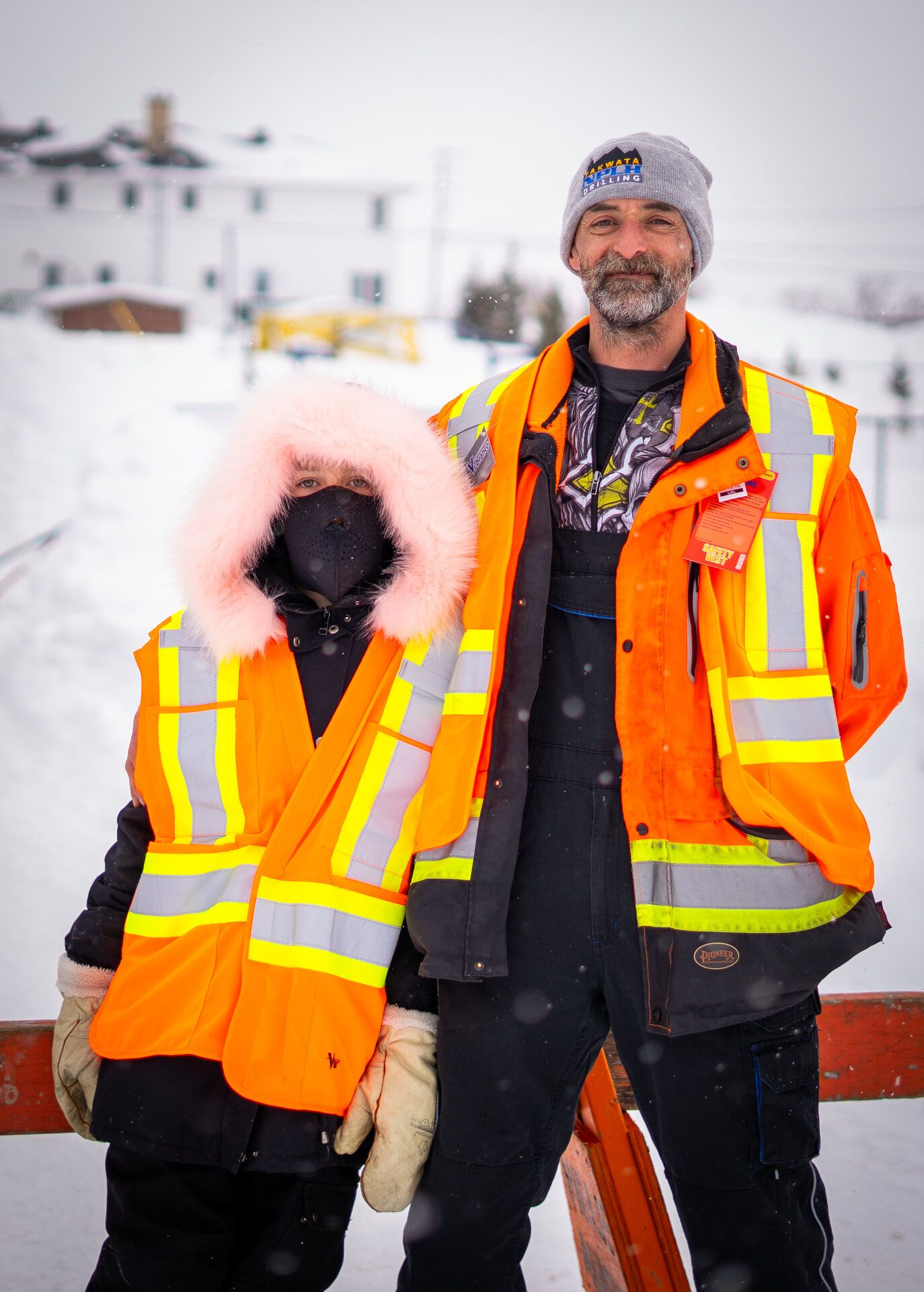 Bénévoles aux glissades